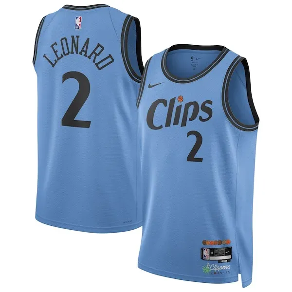 Authentic Kawhi Leonard LAC NBA Jersey - Blue - Licensed Product