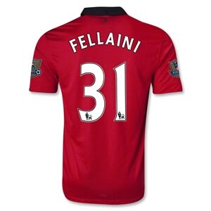 13-14 Manchester United 31 FELLAINI Home Jersey Shirt - Official