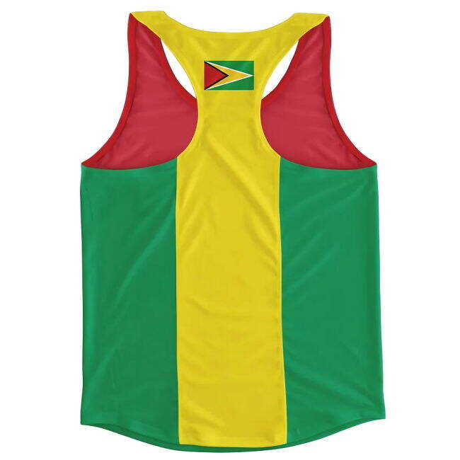 Performance Guyana Flag Running Vest Replica National Professional