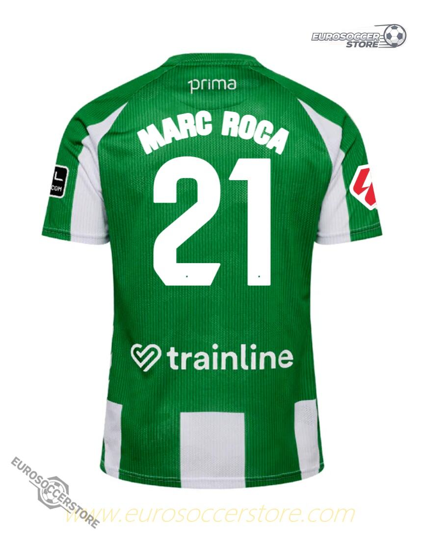 MARC ROCA's 21 Real Betis Home Jersey for the 25-26 season