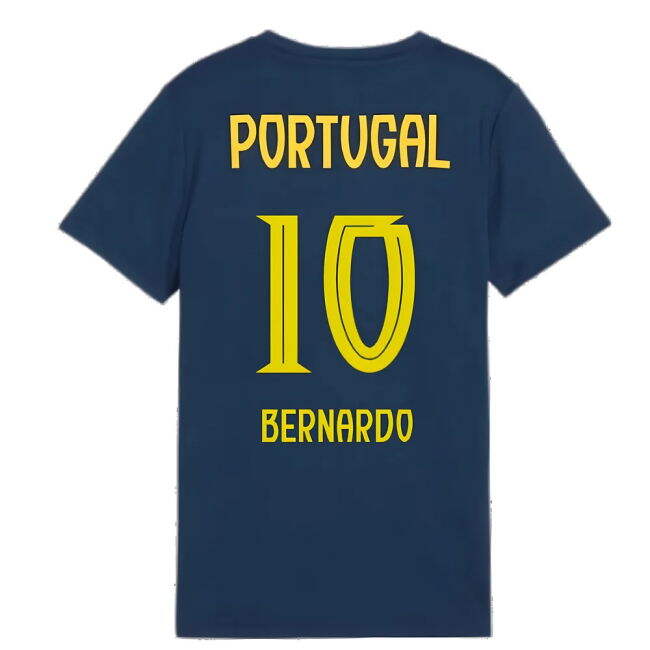 2025-2026 Portugal Casuals Tee (Persian Blue) - Kids (Bernardo 10)