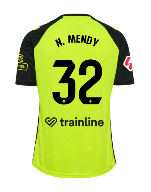 Real Betis 24-25 Season Away Jersey No. 32 for N. MENDY