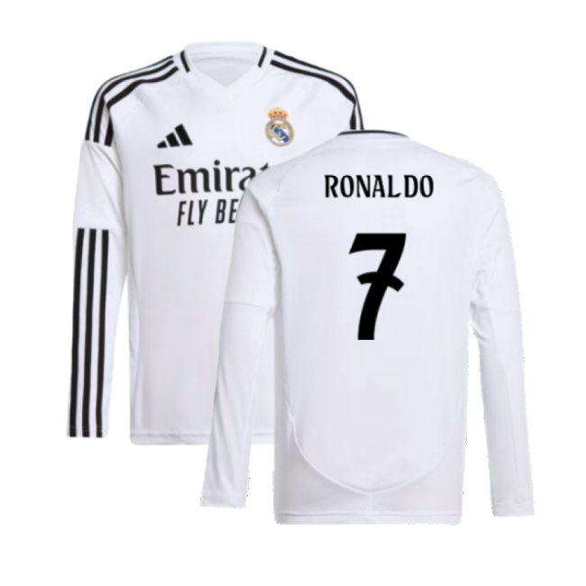 Kids Real Madrid Football Club Sleek Home Football Shirt
