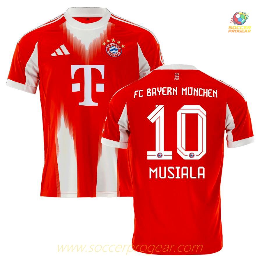 Football Team Jersey Bayern Munich Home 2025-2026 Season Musiala