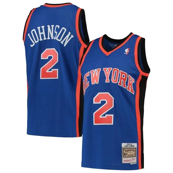 Performance Larry Johnson NYK Swingman Jersey - Blue - Fan Favorite