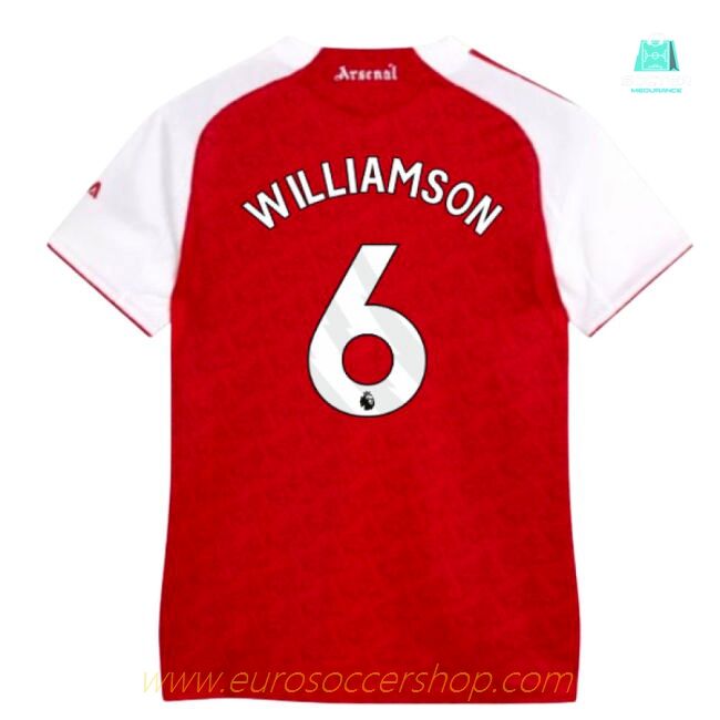 2025-2026 Arsenal Authentic Home Shirt (Womens) (Williamson 6)