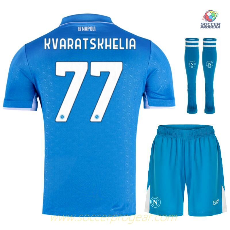 Naples Children's Editionren's Home Team Jersey Team Jersey 2024/25 Collection Kvaratskhelia
