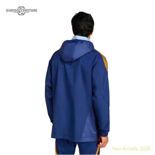 2024-2025 Real Madrid Allweather Jacket (navy) - Unique Style