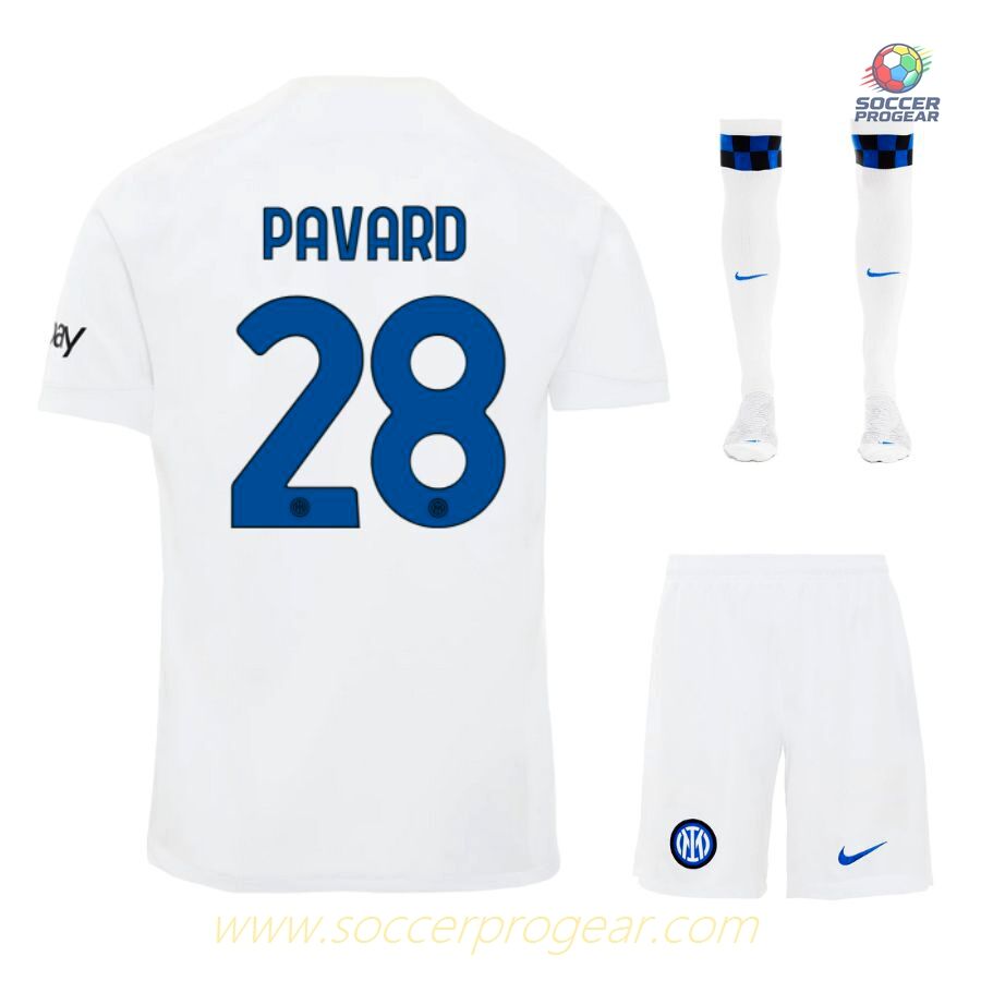 Inter Milan 2023 2024 Away Children Jersey Set Football Jersey Pavard