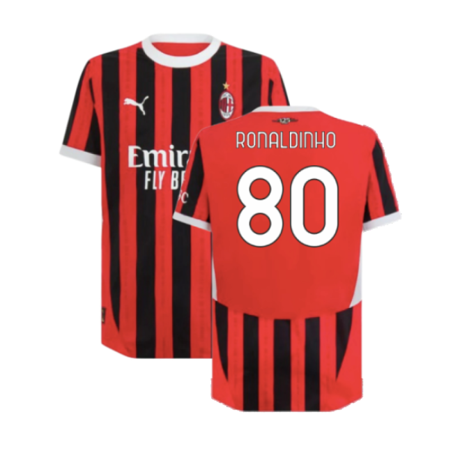 2024-2025 ACM Home Stylish Shirt (Ronaldinho 80) Quick Dry