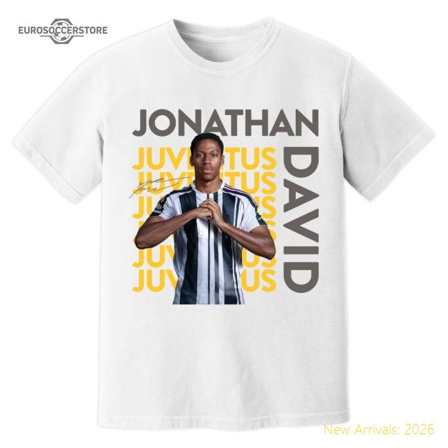 Excellent Jonathan David Juve New Signing Fan T-shirt (white)