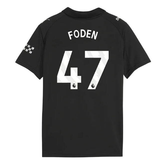 Man City 2025-20 Away Football Shirt - Foden 47 M