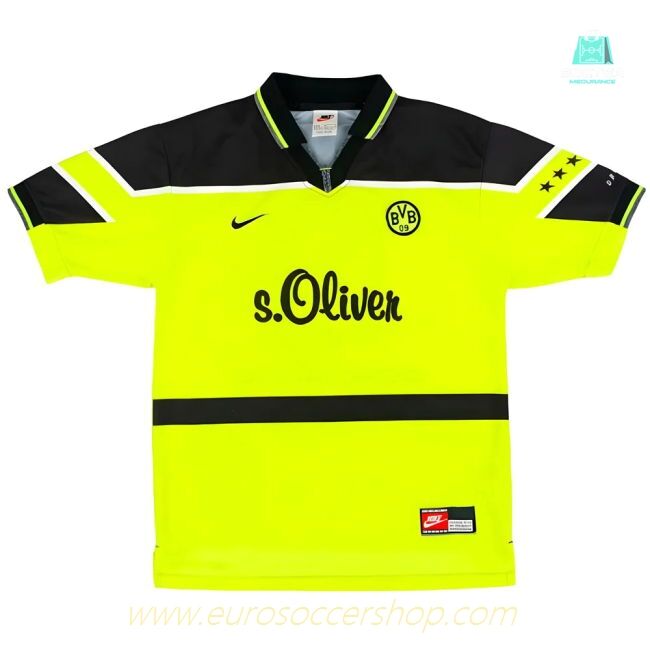 Borussia Dortmund 1997-1998 Home Shirt (XXL) (Very Good)