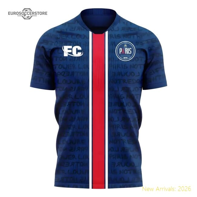 Popular Paris 2020-2021 Home Concept Football Kit (Fans Culture)