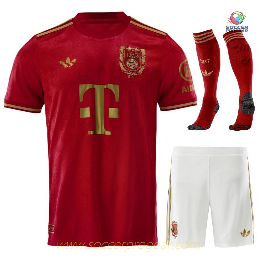 Bayern Munich 125 Years Anniversary Kids Edition Soccer Uniform Soccer Team Shirt