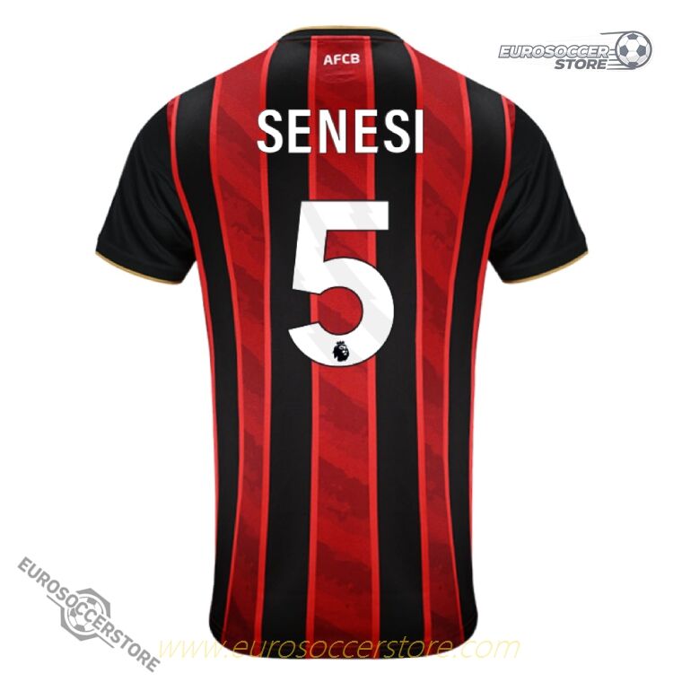 Bournemouth 25-26 Home SENESI 5 Football Jersey