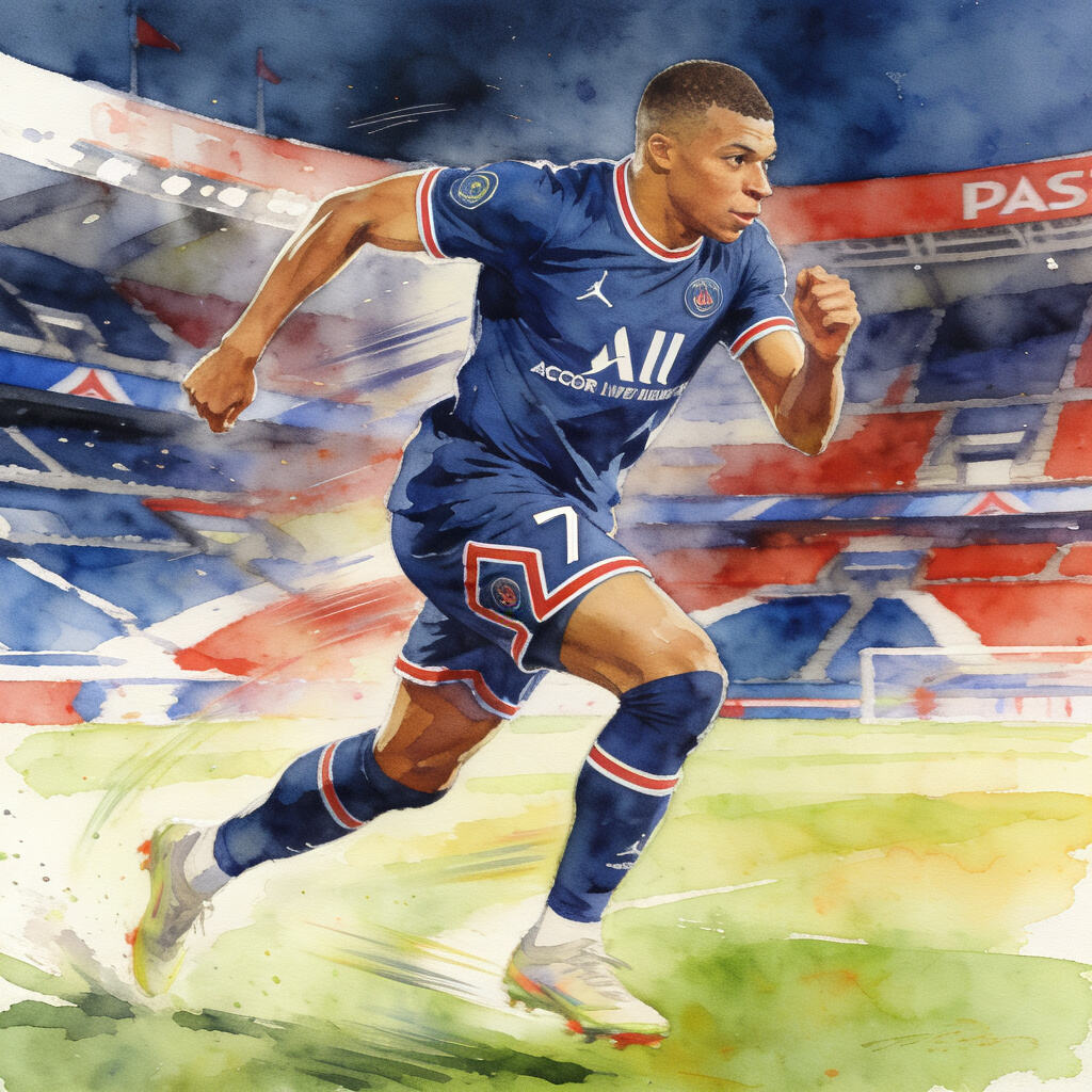 Kylian Mbappe Paris Saint-Germain No. 7 Jersey