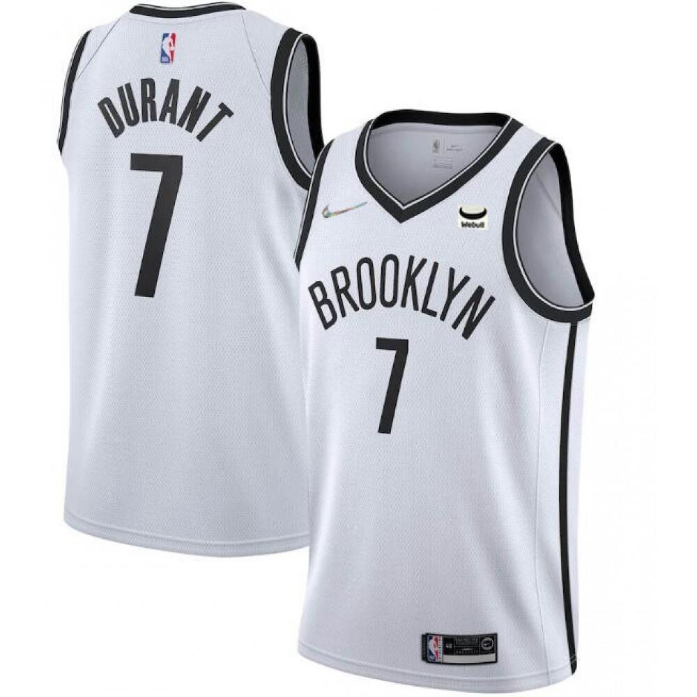 Official Jersey Brooklyn Nets Kevin Durant7 White - - Game Day Essential