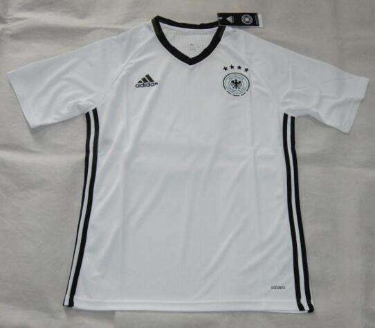 Germany Euro 2016 White-Black Training Shirt - Official Replica 15847