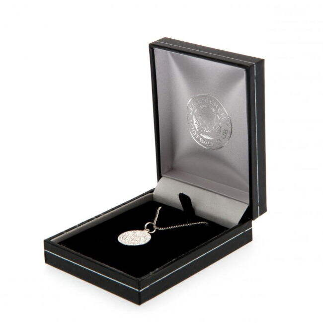 Men's Leicester City FC Sterling Silver Pendant & Chain