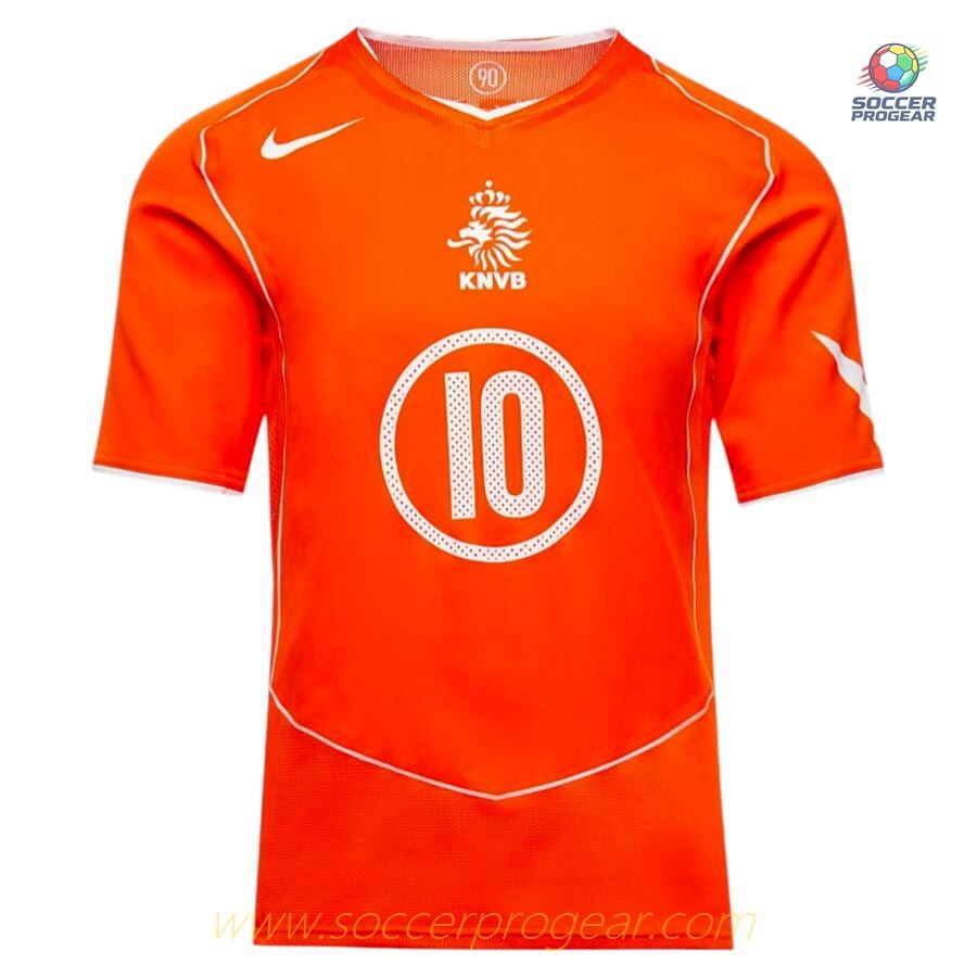 Netherlands Away Team Soccer Shirt Nike 2004 Van Nistelrooy Reissue