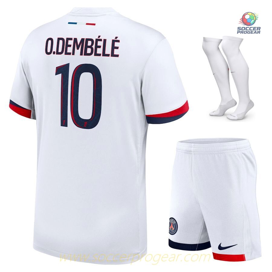 PSG Away Youth Soccer Uniform Soccer Jersey 2024/25 Collection Dembele
