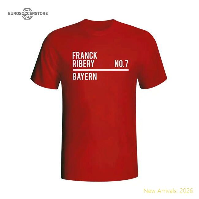 High-quality Franck Ribery Bayern Munich Squad T-shirt (red) - Kids