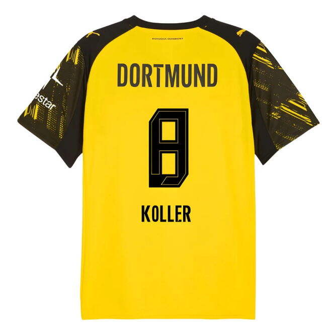 2025-2026 Borussia Dortmund Warm Up Jersey (Yellow) (Koller 8)