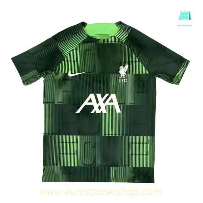 2023-2024 Liverpool Academy Pre-Match Shirt (Green) - Kids (Konate 5)