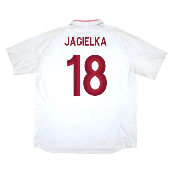 Jagielka 18 Genuine 2012-2013 England European Championship Home Shirt