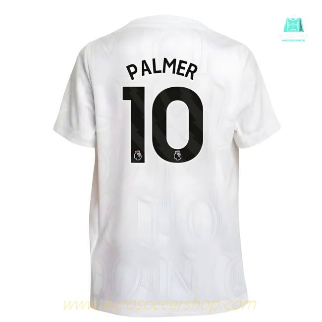 2025-2026 Chelsea Pre-Match Shirt (White) - Kids (Palmer 10)