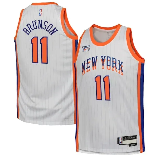 Jalen Brunson NYK Swingman Jersey - exclusive player-jersey - White