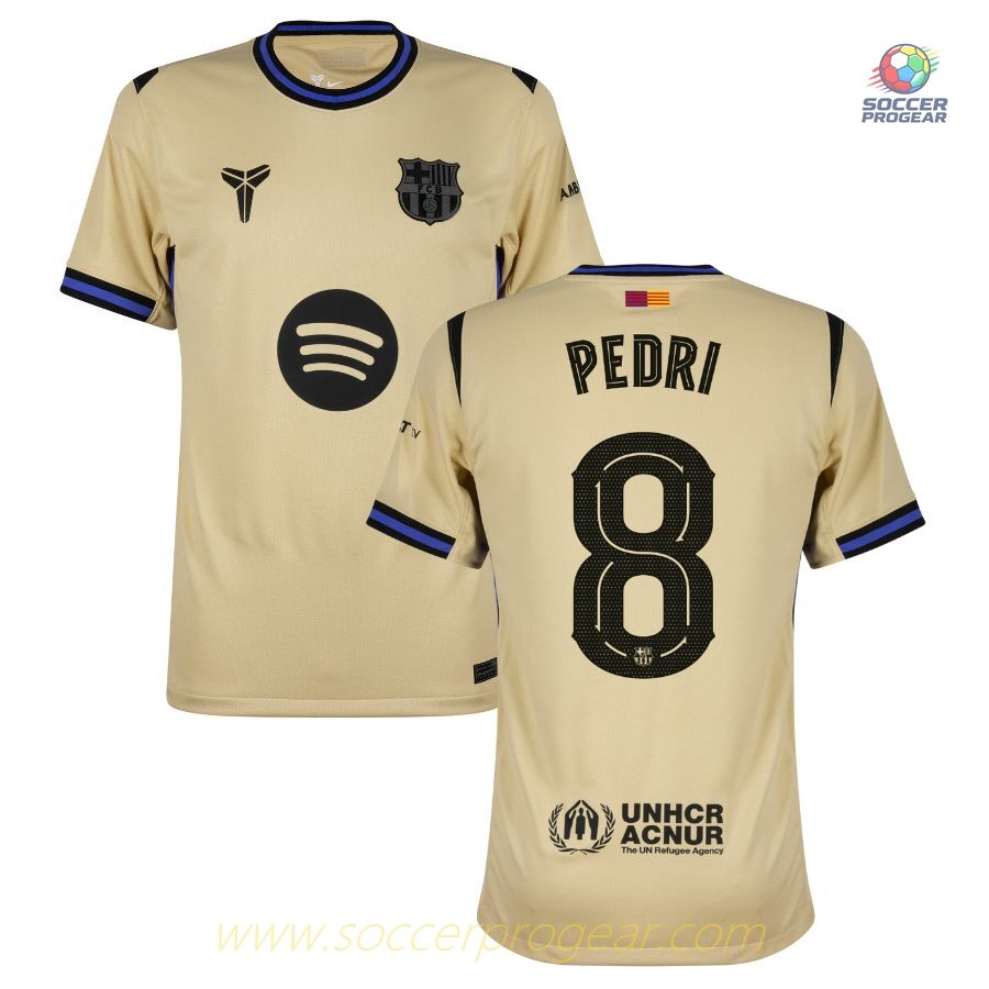 Barca Away Children Team Jersey 2025-2026 Season Pedri