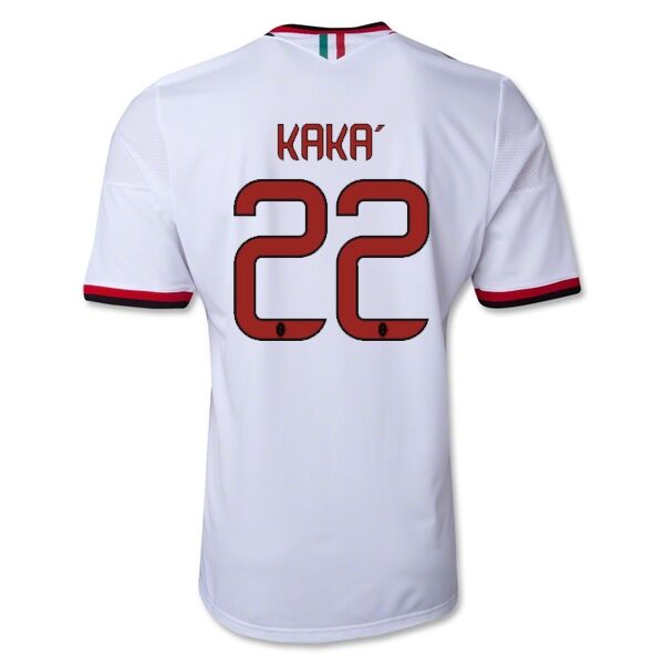13-14 AC Milan 22 KAKA Away White Soccer Shirt - Official Replica 376
