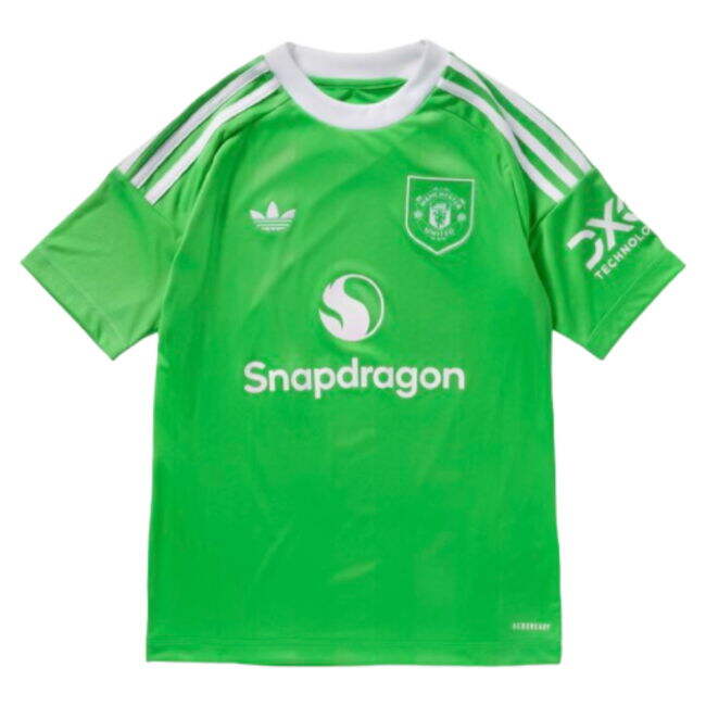 2025-2026 Man Utd Third Goalkeeper Shirt (Green) - Kids (Your Name)
