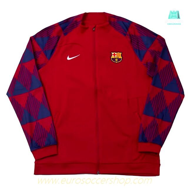 2023-2024 Barcelona Academy Full Zip Knit Jacket (Noble Red)