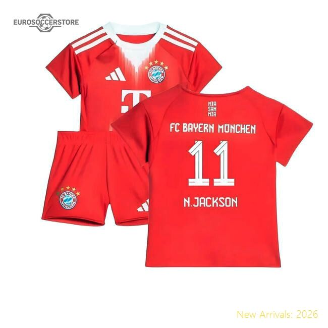 High-quality 2025-2026 Bayern Munich Home Baby Kit (njackson 11)