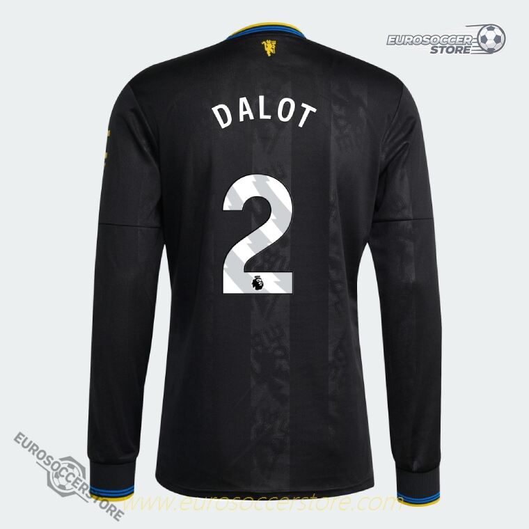 Manchester United 25-26 Season Third Long Sleeve DALOT 2 Football Jersey