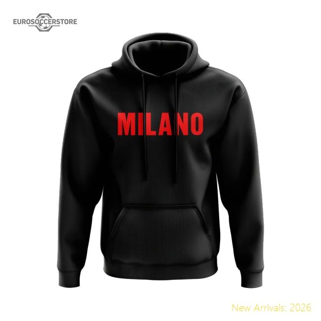 Ac Milan Milano Hoody (black) - Premium Collection - Fan Collection