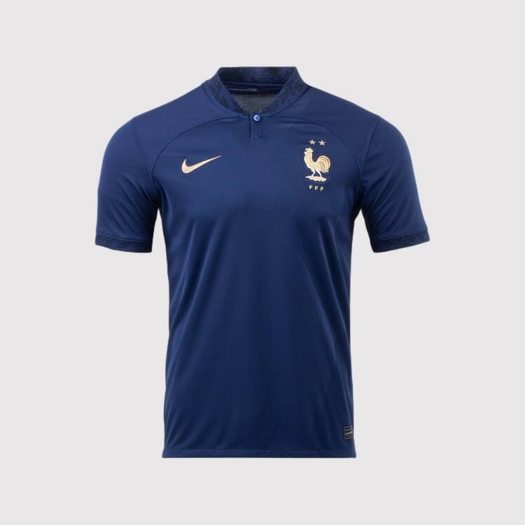 World Cup 2022 France Home Blue Soccer Jersey Football Shirt - World