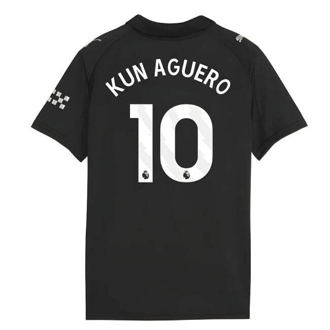 2025-2026 Man City Away Shirt (Kids) (Kun Aguero 10)