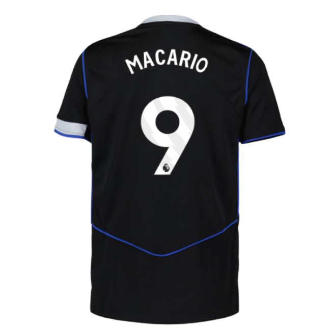 Chelsea Official Third Football Shirt 2025-20 Macario 9 L M S