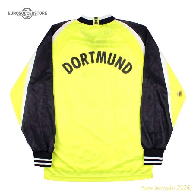 Match-Day Borussia Dortmund 1995-96 Long Sleeve Home Shirt (S)