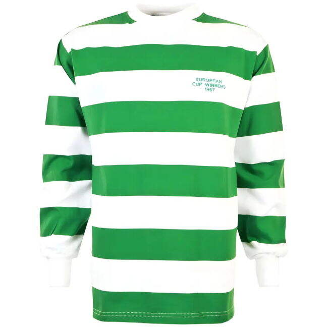 Green And White Hoops Celtic #1967 Elite Performance Fan Gear Fresh...