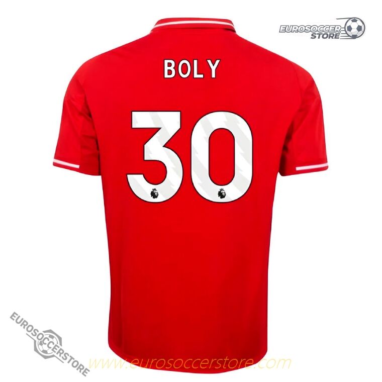 Nottingham Forest 25-26 Season Home Jersey, BOLY #30 Version