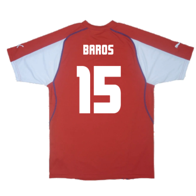 Czech Republic 2003-04 Home Shirt ((Excellent) XL) (Baros 15)