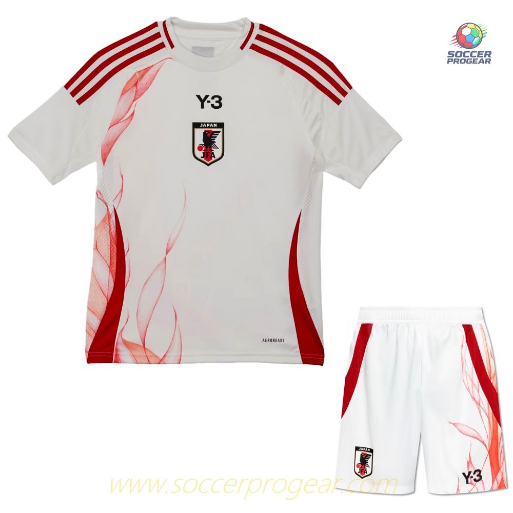 Japan Away Kids Football Shirt Set Football Jersey 2024/25 Collection Y3