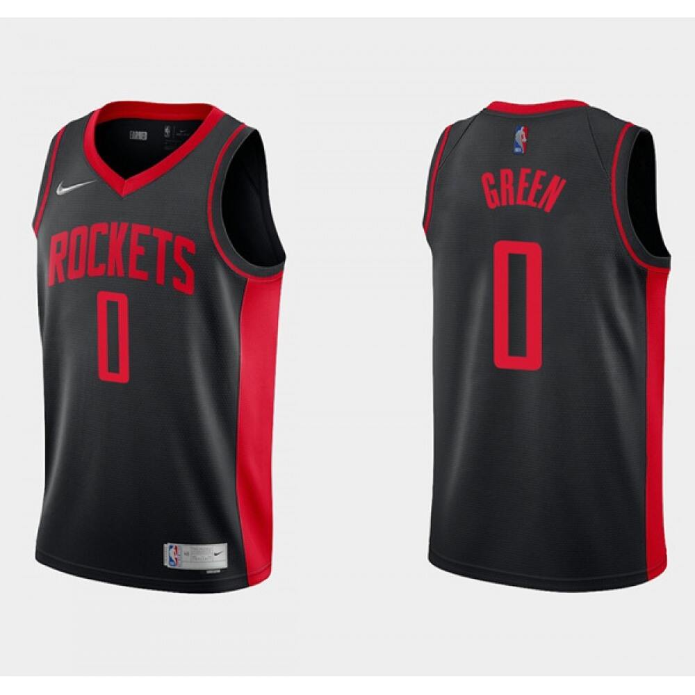 0 Houston Rockets Black Jersey - - Basketball Fan Gear