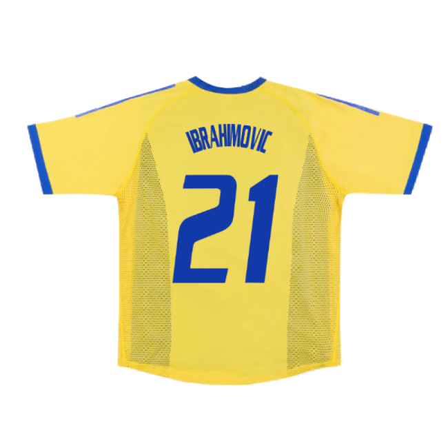 Sweden 2002-03 Home Shirt ((Very Good) S) (Ibrahimovic 21)