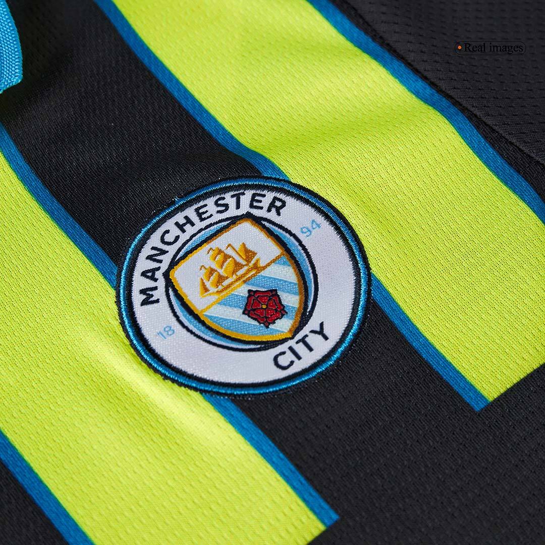 Kid's Manchester City Away Soccer Jersey Kit(Jersey+Shorts+Socks) 2024